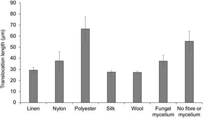 Biohybrids: Textile fibres provide scaffolds and highways for microbial translocation